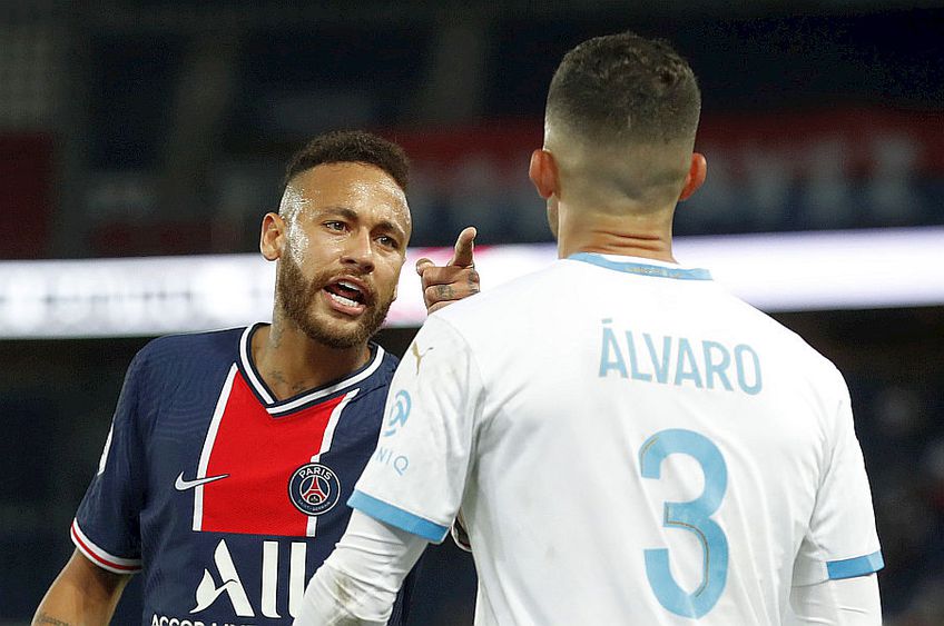 Neymar a fost eliminat în PSG - OM // FOTO: Guliver/GettyImages