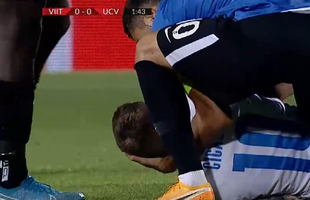 VIITORUL - CRAIOVA » FOTO // UPDATE Atac violent la Alex Cicâldău în startul meciului! Arbitrul a arătat „roșu” direct. Cum se simte mijlocașul