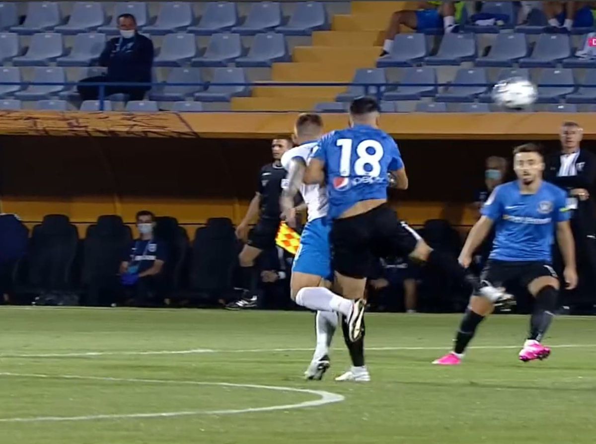 VIITORUL - CRAIOVA » FOTO // UPDATE Atac violent la Alex Cicâldău în startul meciului! Arbitrul a arătat „roșu” direct. Cum se simte mijlocașul