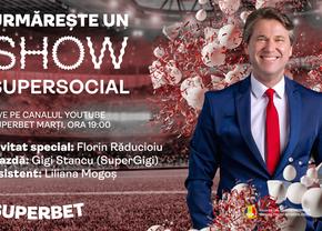 Un SHOW SUPERSOCIAL e LIVE pe canalul Youtube Superbet! Vezi cum gândesc pariurile cei mai tari jucători din SuperSocial!