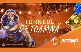 START la cel mai mare turneu din Cazinoul Betano! Turneul de Toamnă vine cu premii totale de 150.000 de lei și 15.000 de Rotiri Gratuite!