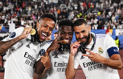 Ironii marca „blanco” » Pozele postate de Vinicius și Benzema, imediat după fluierul final din Bayern - Barcelona: „Noapte bună!”