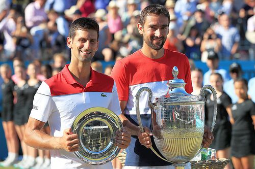 Marin Cilic, în dreapta, alături de Novak Djokovic // foto: Guliver/gettyimages