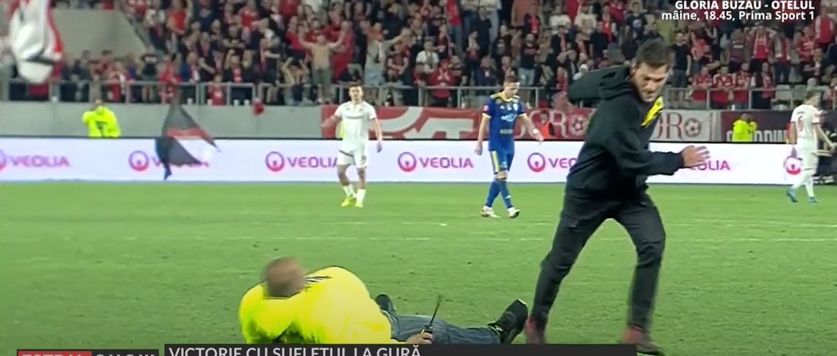 Suporterul care a pătruns pe teren la Dinamo - Slobozia