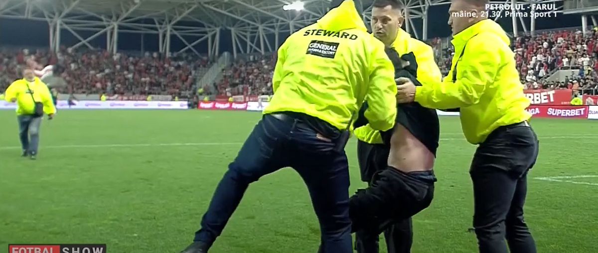 I-a „rupt frânele” » Bărbatul care a fentat un steward la Dinamo - Slobozia a explicat de ce a intrat pe teren: „Voiam să creez o diversiune”