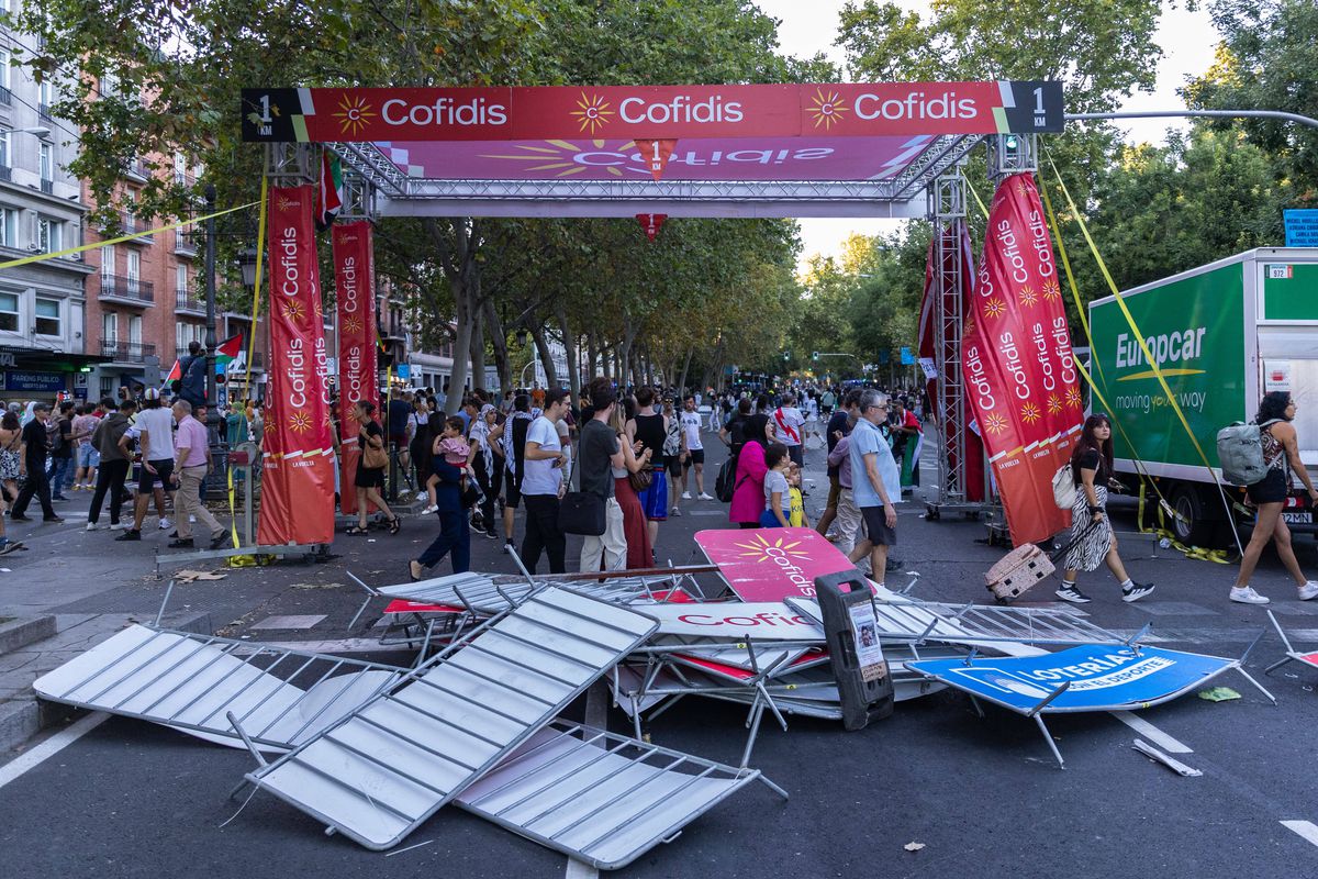 Protestatarii pro-palestinieni au dus la anularea etapei din Madrid