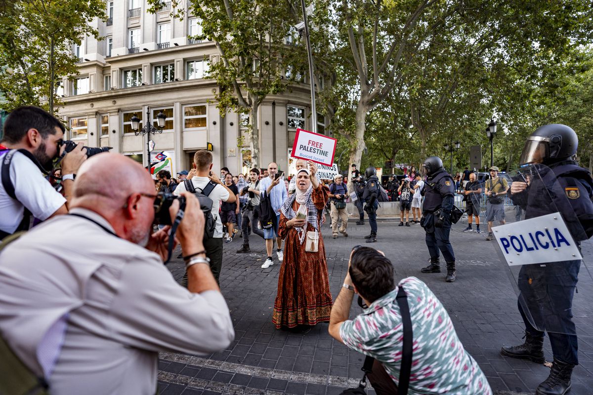 Protestatarii pro-palestinieni au dus la anularea etapei din Madrid