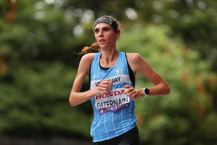 Julia Paternain în acțiune FOTO Guliver/GettyImages Julia Paternain din Uruguay și neașteptata medalie de bronz de la maraton la Campionatele Mondiale de la Tokyo