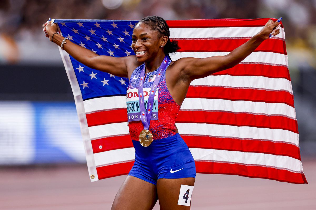 Melissa Jefferson-Wooden, campioana de la 100 m