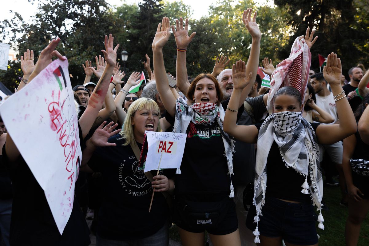 Protestatarii pro-palestinieni au dus la anularea etapei din Madrid