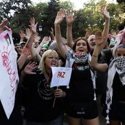Protestatarii pro-palestinieni au dus la anularea etapei din Madrid/Foto: Imago Images