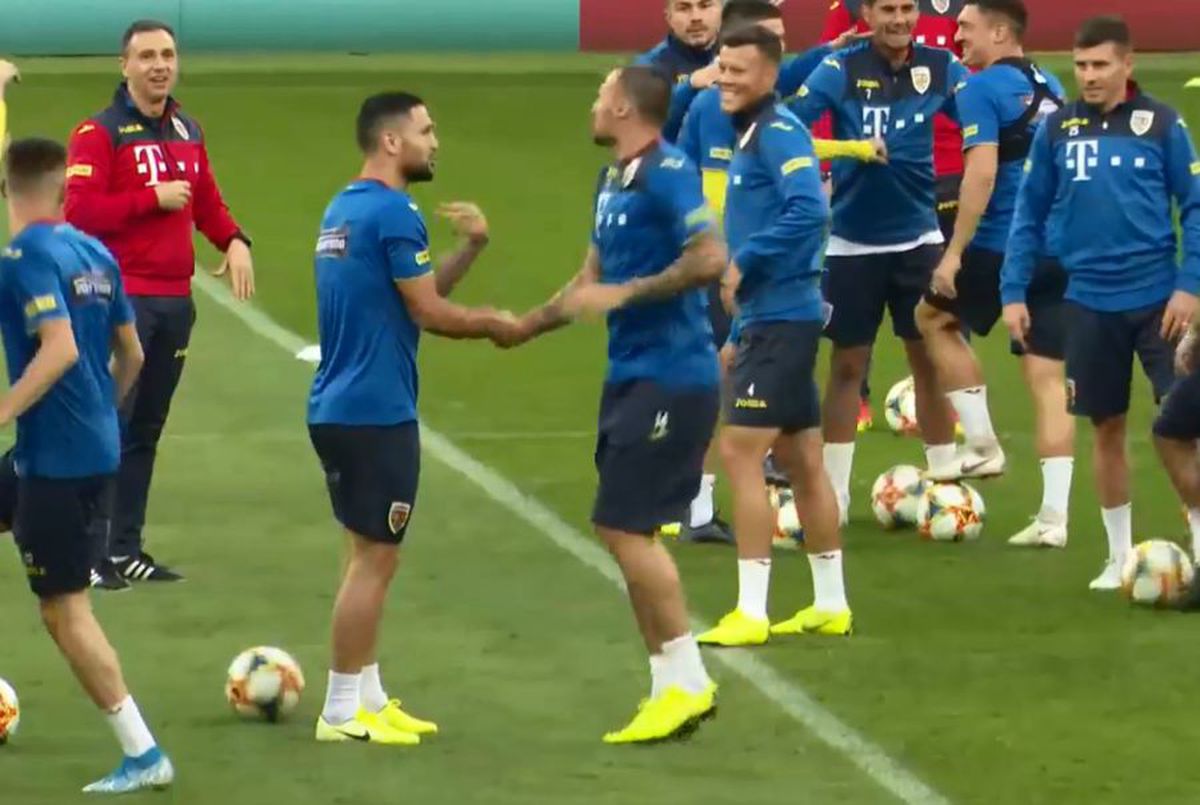 ROMÂNIA - NORVEGIA // VIDEO + FOTO Emoții la antrenamentul României » Tătărușanu aproape să îl facă KO pe Mogoș