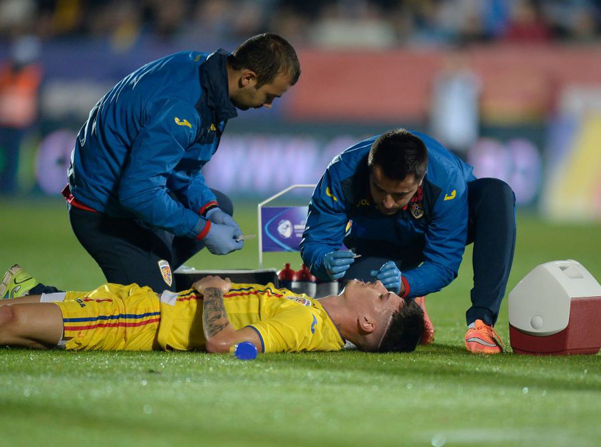 ROMÂNIA U21 - IRLANDA DE NORD U21 // GALERIE FOTO Dennis Man, făcut KO! Portarul nord-irlandezilor a văzut ROȘU direct