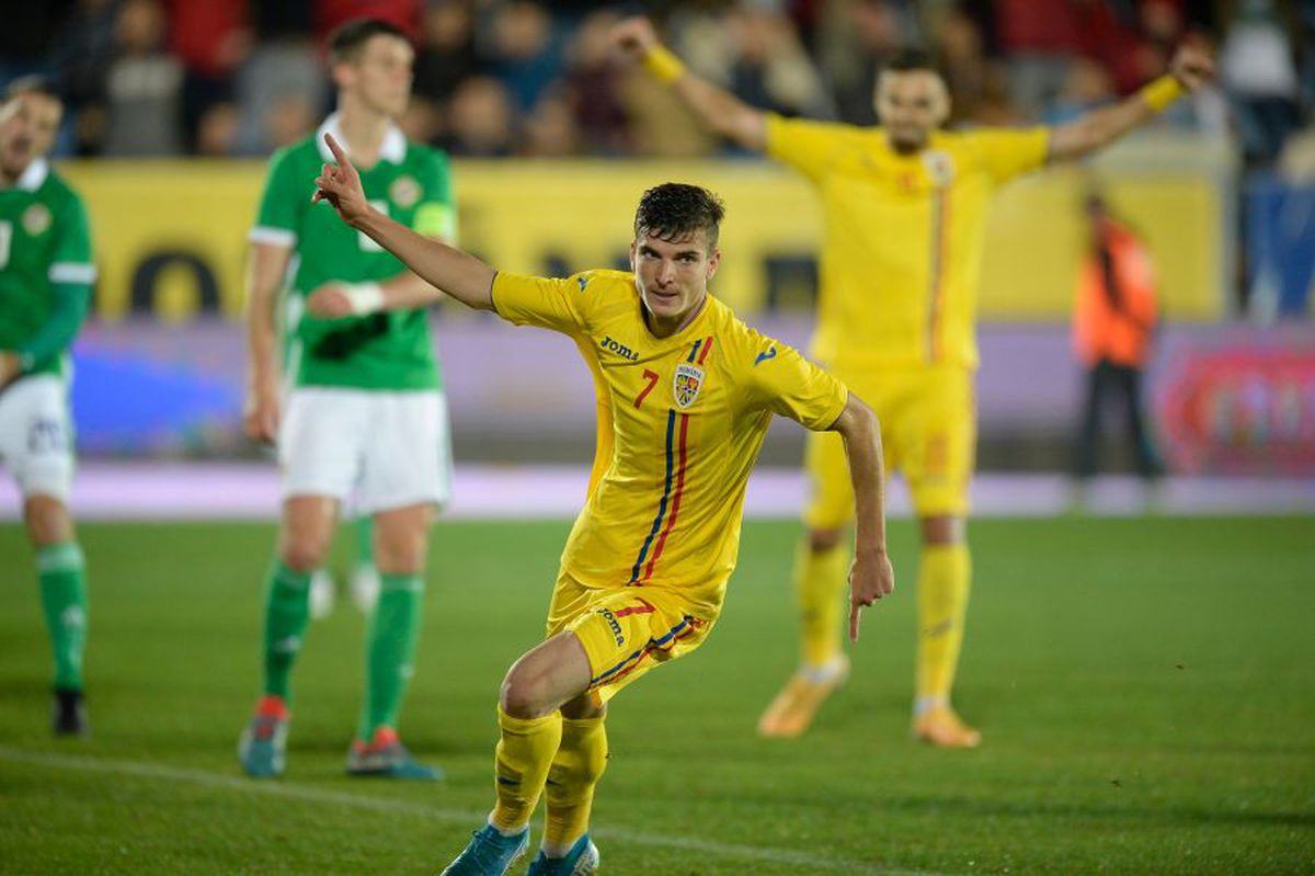 ROMÂNIA U21  - IRLANDA DE NORD U21 3-0 // FOTO Furtună după pauză! România U21, a doua victorie în preliminariile EURO 2021 » Cum arată clasamentul