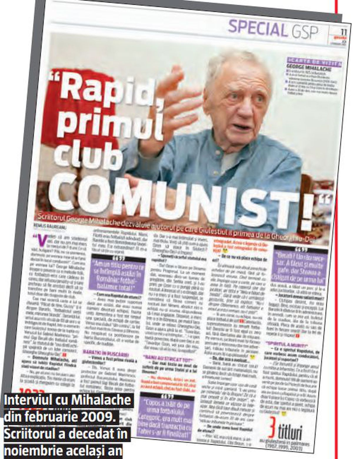 Rapid, club oprimat sau favorizat de sistem? » Episodul 2: Favoriții lui Dej și Apostol, apoi dușmanii Partidului! Cum erau șantajați + mutarea în Ghencea