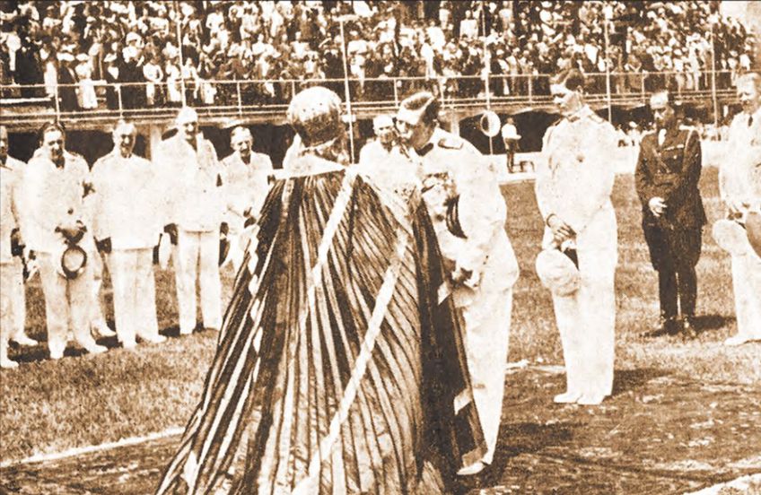Iunie 1939, Regele Carol al II-lea a participat la inaugurarea stadionului Rapid