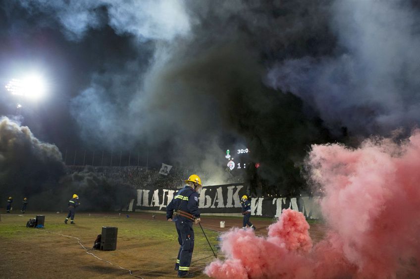 Fanii lui Partizan le-au dat de furcă stewarzilor // foto: Imago Images