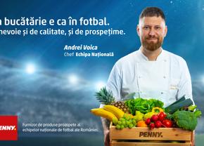 PENNY e alături de jucătorii echipei naționale și le livrează produse proaspete pentru o alimentație sănătoasă și echilibrată