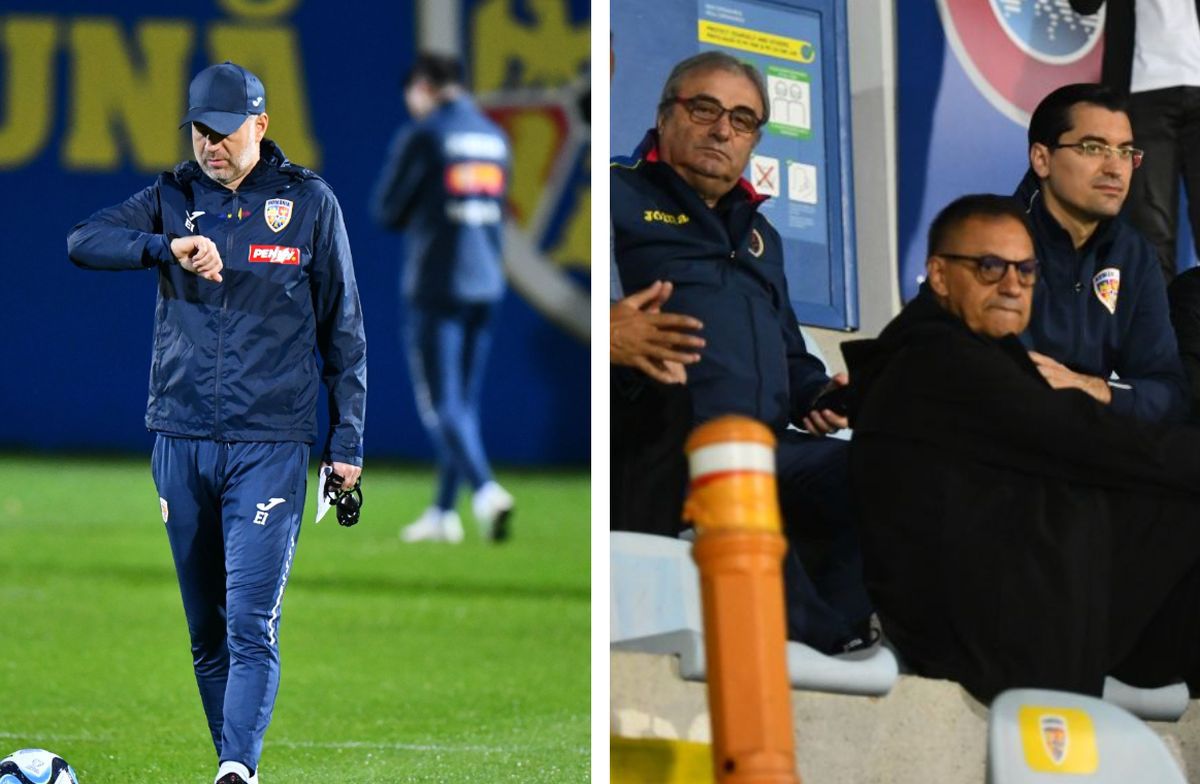 Șefii sunt cu ochii pe Edi » Cum au fost surprinși Burleanu și Stoichiță în timpul antrenamentului României + ce făcea Iordănescu