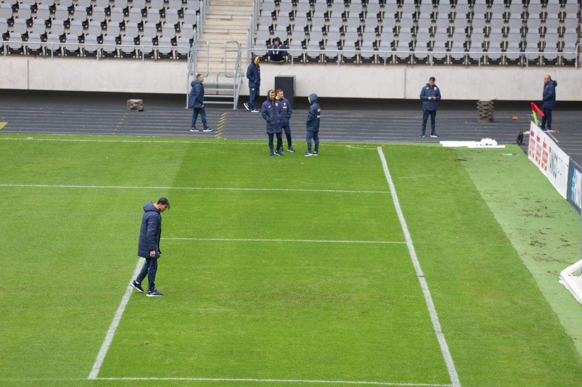 „Tricolorii” au inspectat gazonul de pe Dariaus ir Girėno înainte de meciul cu Lituania