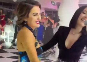 Cum a apărut îmbrăcată Romina Gingașu, soția afaceristului Piero Ferrari, la un eveniment monden » A cântat alături de Nicole Cherry