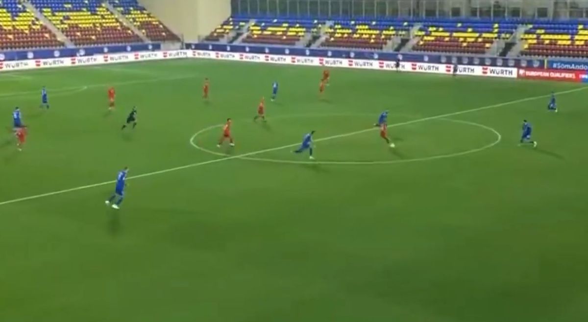 Cel mai frumos gol al serii în preliminariile din Europa! » Execuție superbă de la mijlocul terenului