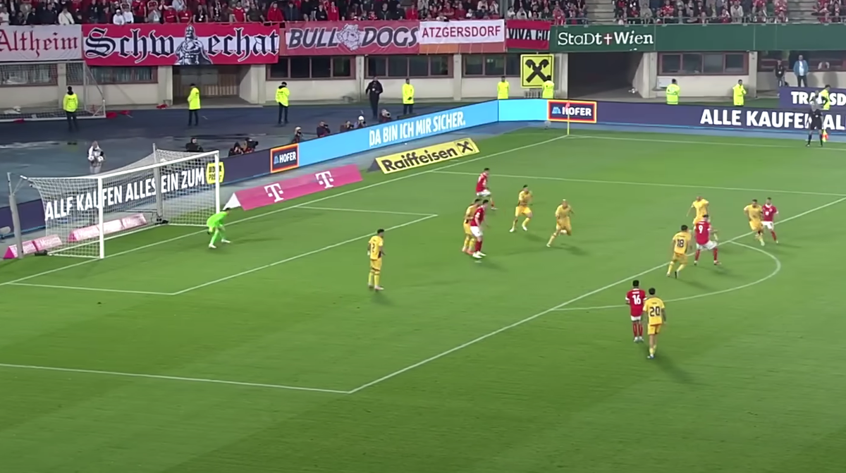 Sabitzer, gol în Austria - România 2-1, 07.06.2025 // foto: Antena 1