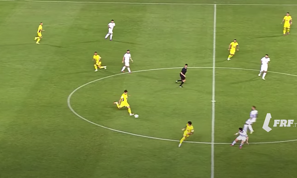 Denis Drăguș, gol în Cipru - România 2-2, din pasa decisivă a lui Răzvan Marin