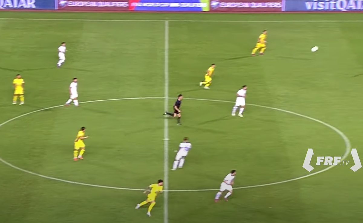 Denis Drăguș, gol în Cipru - România 2-2, din pasa decisivă a lui Răzvan Marin