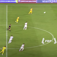 Denis Drăguș, gol în Cipru - România 2-2, din pasa decisivă a lui Răzvan Marin // foto: frf