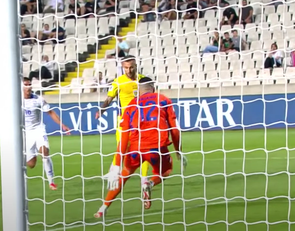 Denis Drăguș, gol în Cipru - România 2-2, din pasa decisivă a lui Răzvan Marin