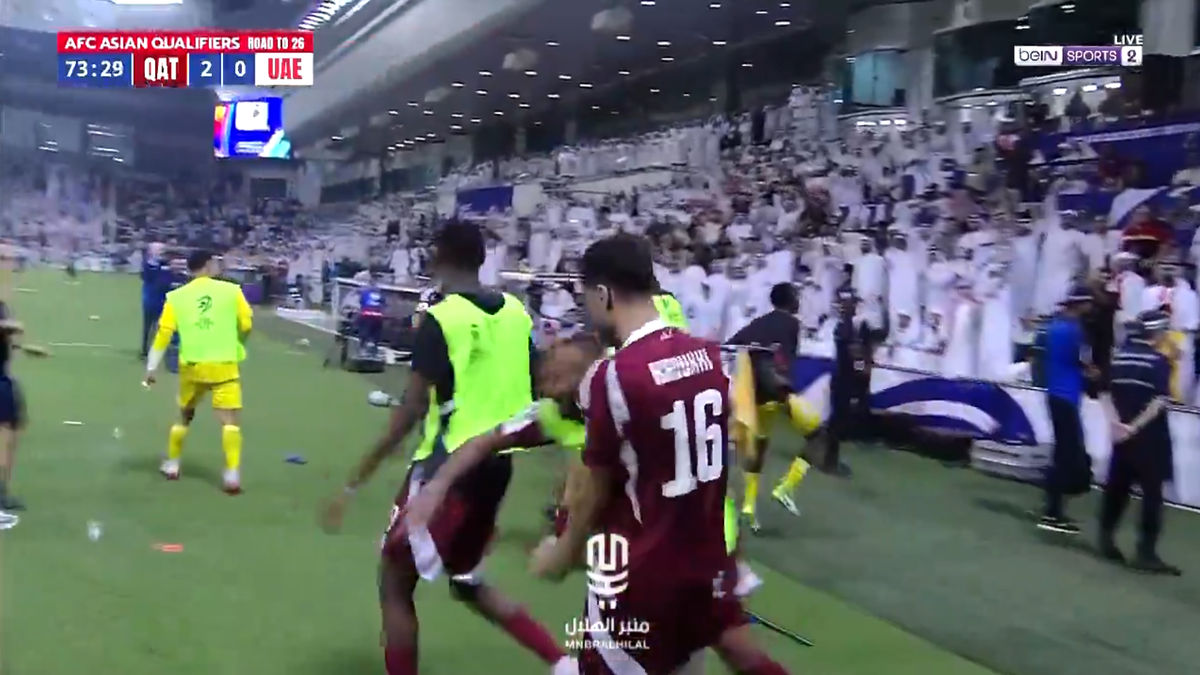 Incidente în timpul meciului Qatar - Emiratele Arabe Unite