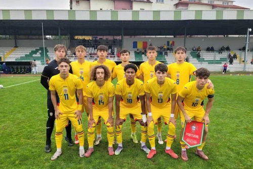 România U18 – Spania U18, al treilea meci din cadrul Turneului celor 4 Națiuni. Foto: frf.ro