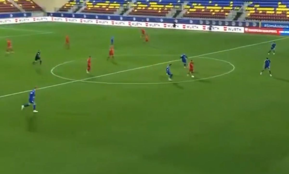 Cel mai frumos gol al serii în preliminariile din Europa! » Execuție superbă de la mijlocul terenului