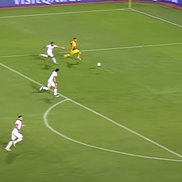 Denis Drăguș, gol în Cipru - România 2-2, din pasa decisivă a lui Răzvan Marin // foto: frf