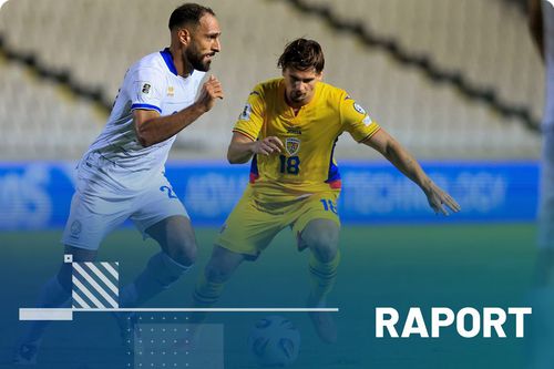 Răzvan Marin, în timpul partidei de la Nicosia, cu Cipru (2-2) // fotomontaj: Diana Vasilescu (GSP)