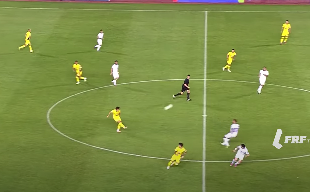 Denis Drăguș, gol în Cipru - România 2-2, din pasa decisivă a lui Răzvan Marin