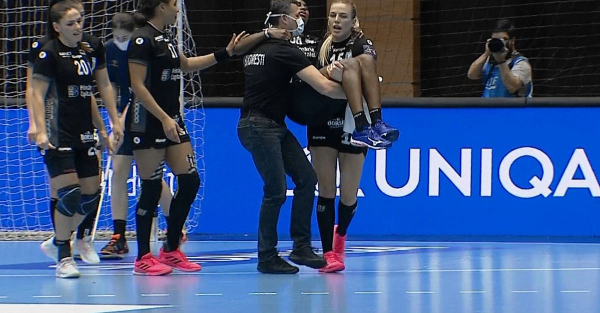 CSM București și Krim Ljubljana, accidentare Barbosa, 14.11.2020