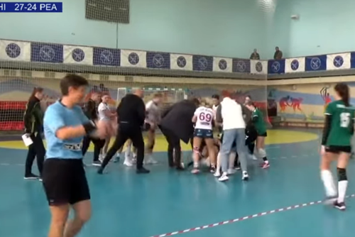 Scene violente în campionatul ucrainean de handbal feminin