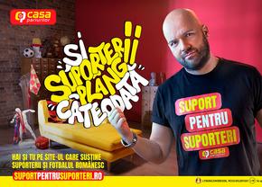 Casa Pariurilor, alături de suporterii și fotbaliștii români, prin programul „Suport pentru Suporteri”