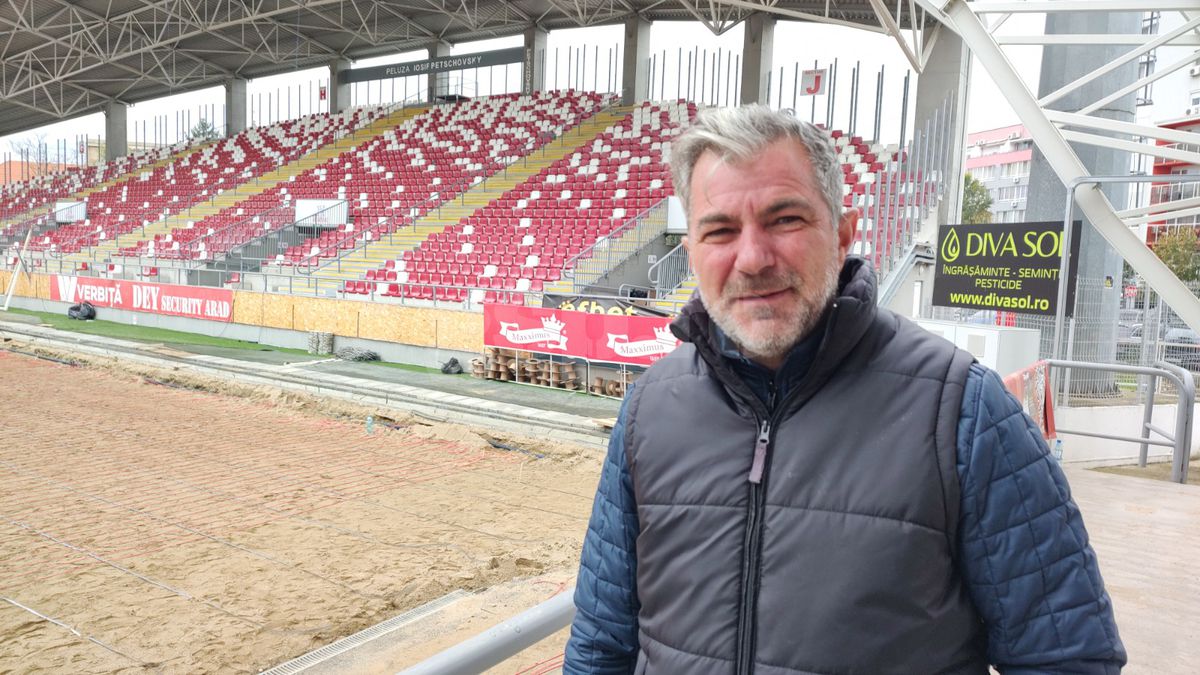 Cum arată lucrările la stadionul „„Francisc Neuman” din Arad