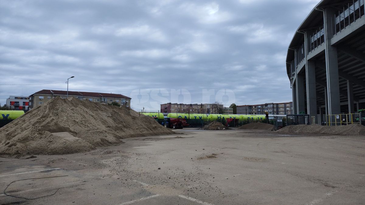 Cum arată lucrările la stadionul „„Francisc Neuman” din Arad