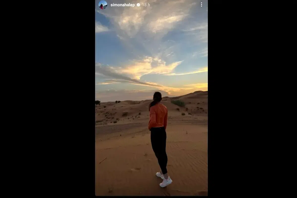 Simona Halep filmează în deșert » Imaginile postate pe Instagram