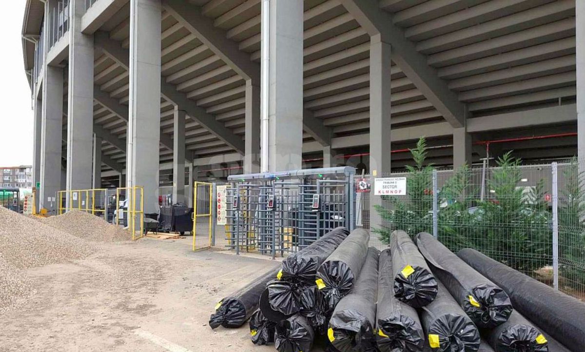 Cum arată lucrările la stadionul „„Francisc Neuman” din Arad