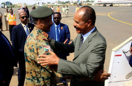 Isaias Afwerki (dreapta), dictatorul Eritreei, primul președinte al țării Foto: Imago