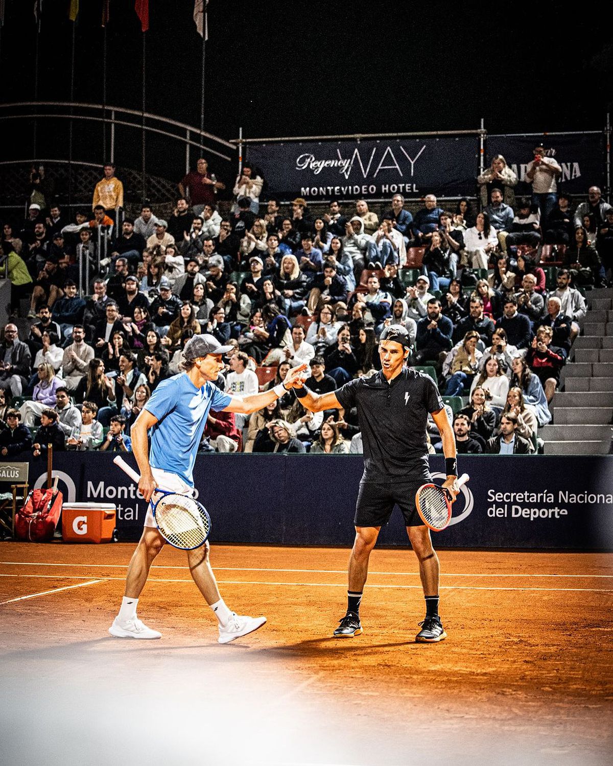 Diego Forlan la primul meci de tenis profesionist