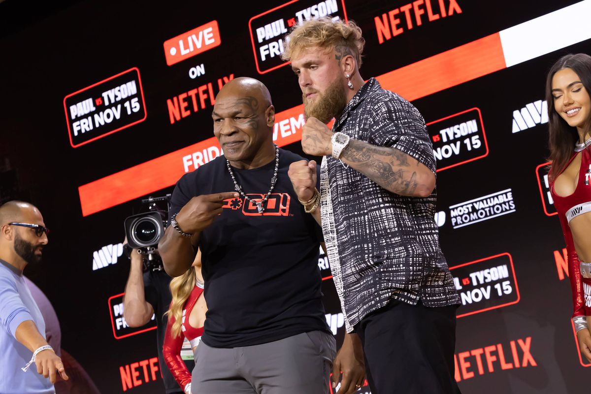 Mike Tyson, conferință înainte de meciul cu Jake Paul