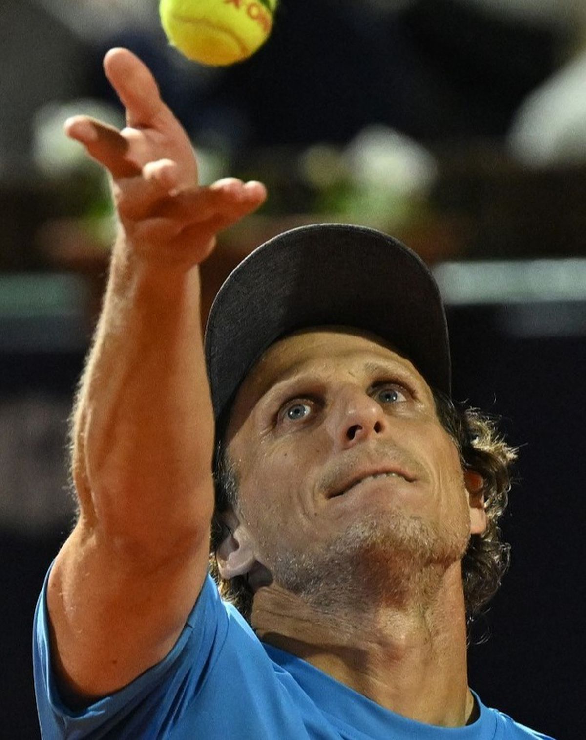 Diego Forlan la primul meci de tenis profesionist