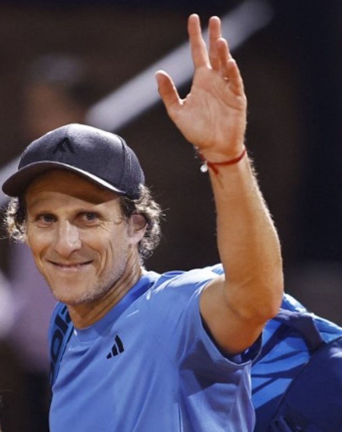 Diego Forlan la primul meci de tenis profesionist