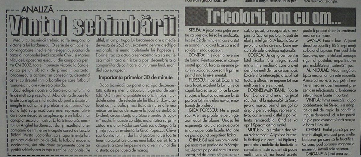 Ce simplu era atunci! Cristi Chivu, marcator ultima oară când România a învins în Bosnia: memorabil cu cine au terminat „tricolorii” meciul în poartă
